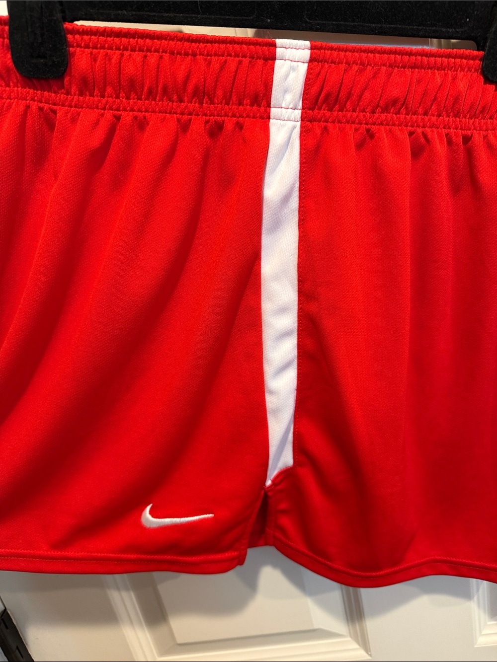 Nike Red Athletic Skirt with White Side Panels - Picture 5 of 8